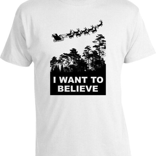 Футболка I Want to Believe in Santa