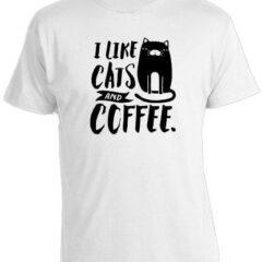 Футболка I like Cats and Coffee