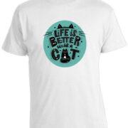 Футболка Life is Better with a Cat view 2