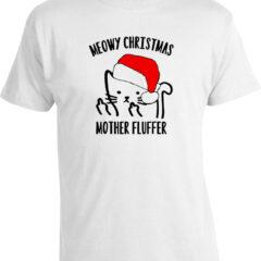 Футболка Meowy Christmas Mother Fluffer