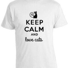 Футболка Keep Calm and Love Cats