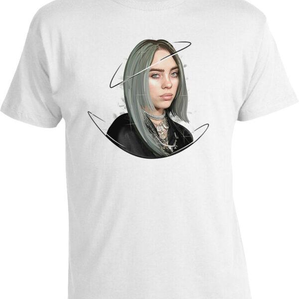 Футболка Billie Eilish Halo Art White